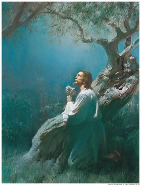 Jesus in the garden of Gethsemane