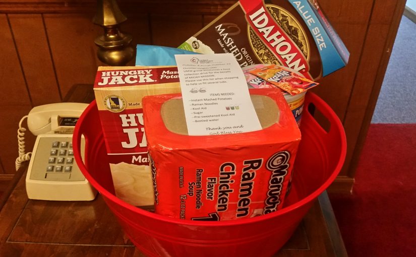 Food Drive Sponsored by United Methodist Women at CHUMC