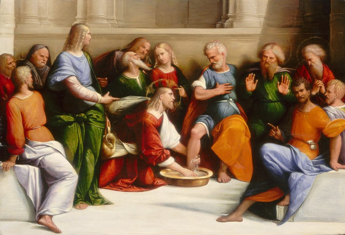 Christ washing the feet of his disciples