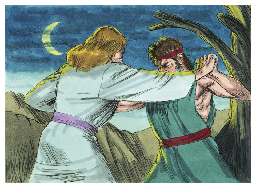 Jacob wrestles with God